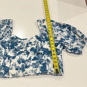 The Drop floral print top